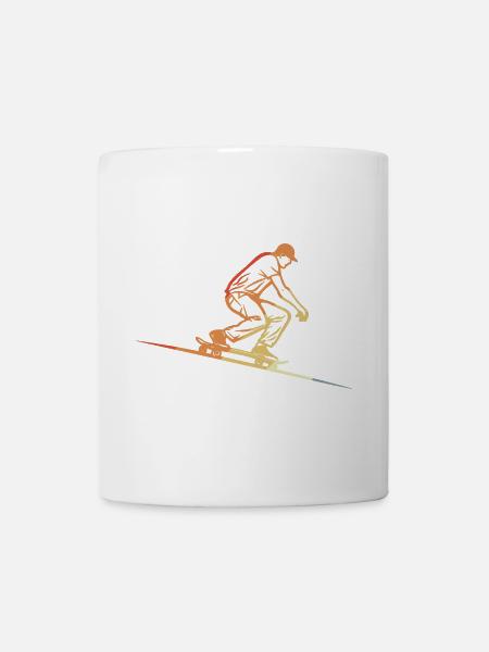 Skateboarding Retro Stil - Tasse - Weiß