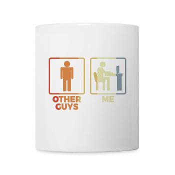 Programmierer Strichmännchen - Tasse - Weiß - Vorne