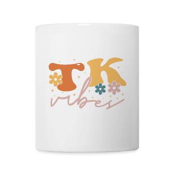 TK Vibes Wildflower Retro Teacher Daisy Kid - Mug blanc - blanc - Devant
