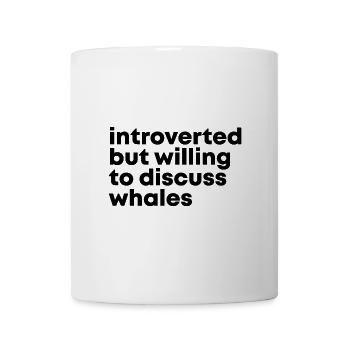 Baleine - Mug blanc - blanc - Devant