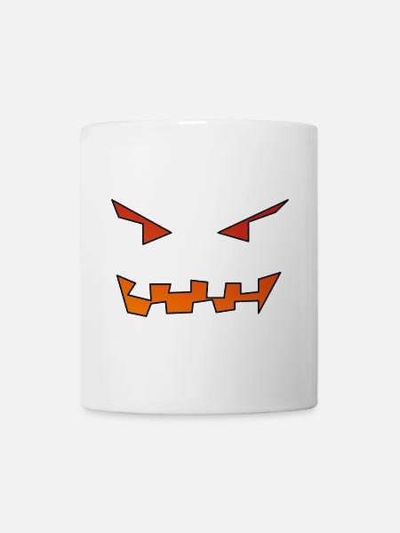 Kürbisgesicht - Tasse - Weiß