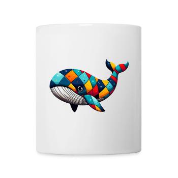 Harlequin whale - Mug - white - Front