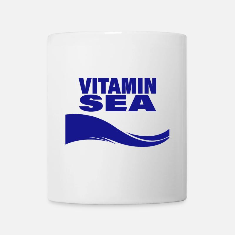 VITAMINE DE MER - Mug blanc - blanc