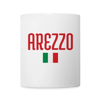Arezzo Italy Flag Design - Mug - white - Front