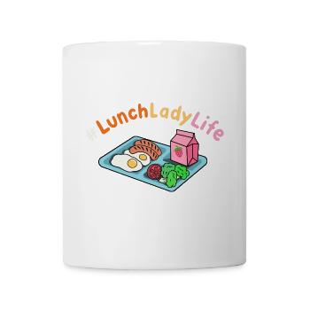 Mittagessen Schule Cafeteria Crew - Tasse - Weiß - Vorne