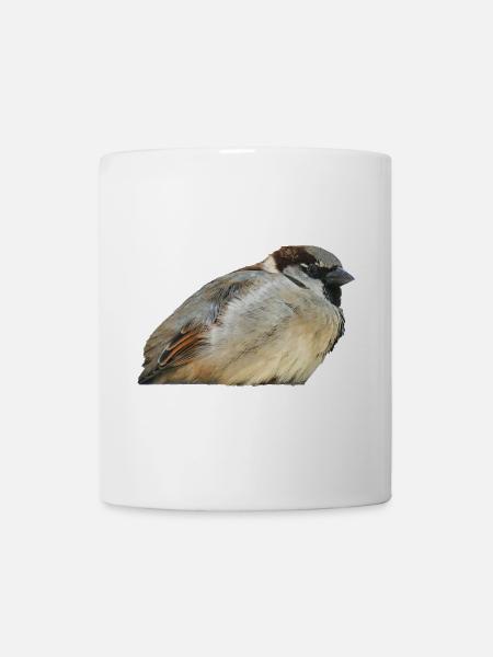Pastell-Sperling im Wald - Tasse - Weiß