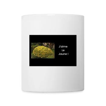 Streetwear j'aime le jaune - Mug blanc - blanc - Devant