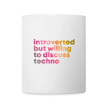 Techno - Tasse - Weiß - Vorne