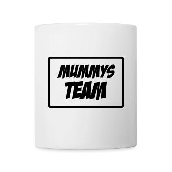 Mom's Team - Muttertag - Tasse - Weiß - Vorne