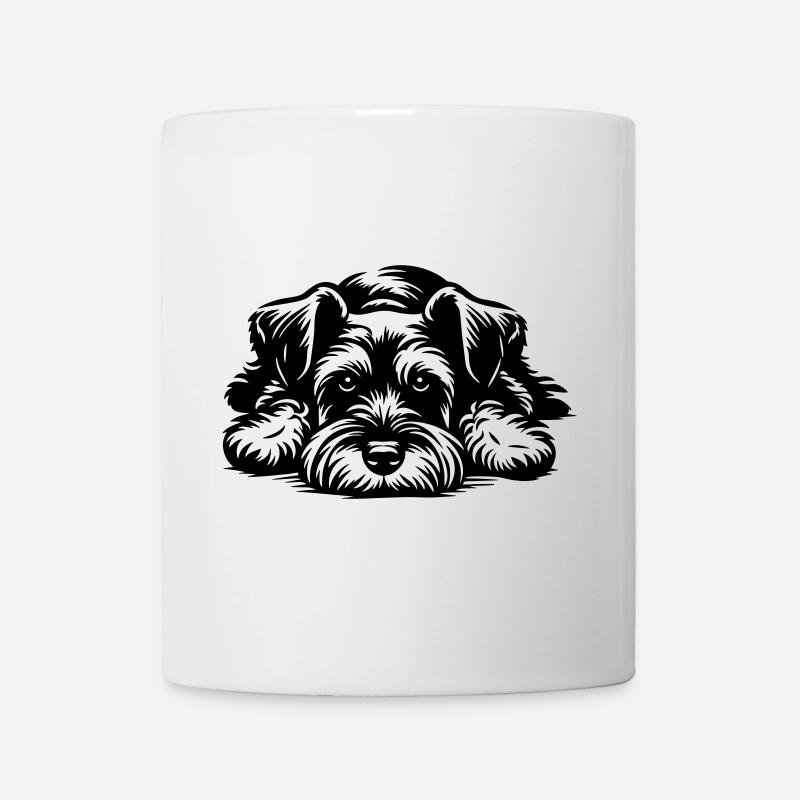 Zwergschnauzer - Tasse - Weiß