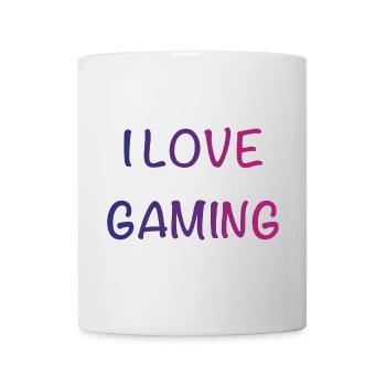 I Love Gaming Gradient Font - Mug - white - Front