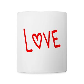WEIHNACHTEN. PAAR. HERZ. VALENTINSTAG. GERADE VERHEIRATET. - Tasse - Weiß - Vorne