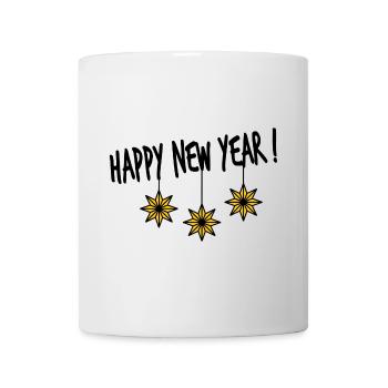 STAR. NEW YEAR'S EVE. HAPPY NEW YEAR. CHRISTMAS - Mug - white - Front