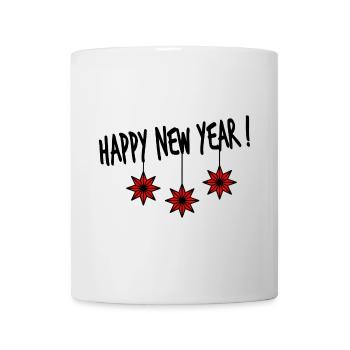 STAR. NEW YEAR'S EVE. HAPPY NEW YEAR. CHRISTMAS - Mug - white - Front