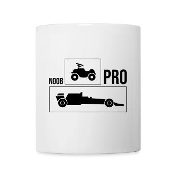 Voiture de course Noob Pro - Mug blanc - blanc - Devant