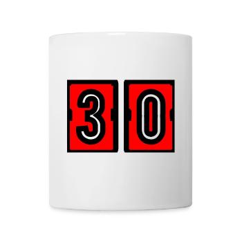 30. 30 YEARS. 30th ANNIVERSARY. 30 YEARS ANNIVERSARY. - Mug - white - Front