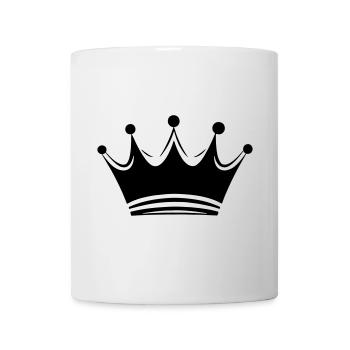 Couronne Reine/Roi personnalisable - Mug blanc - blanc - Devant