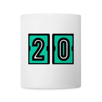 20. 20 YEARS. 20th ANNIVERSARY. 20 YEARS ANNIVERSARY. - Mug - white - Front