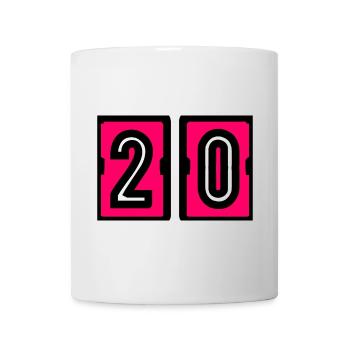 20. 20th ANNIVERSARY. 20 YEARS ANNIVERSARY. 20 YEARS. - Mug - white - Front