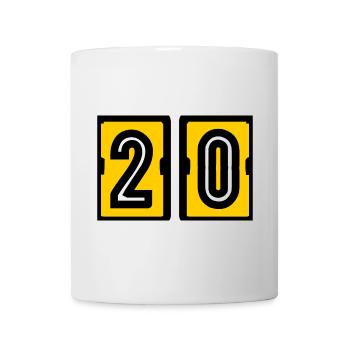20. 20 YEARS. 20th ANNIVERSARY. 20 YEARS ANNIVERSARY. - Mug - white - Front