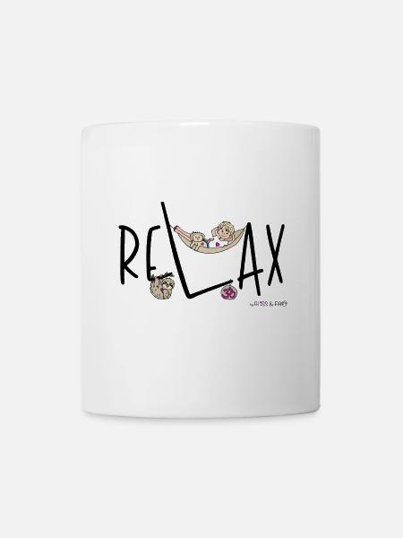 Phil and Paw - Relax - Tasse - Weiß