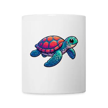 Schildkröte - Tasse - Weiß - Vorne
