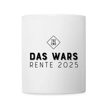 Rente 2025 - Mug blanc - blanc - Devant
