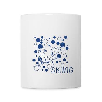 Skiing Ski - Tasse - Weiß - Vorne