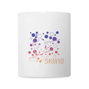 Skiing Ski fahren - Tasse - Weiß - Vorne