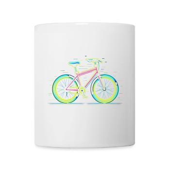 Rennrad Retrowave - Tasse - Weiß - Vorne