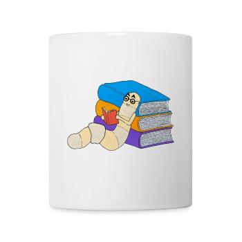 rat de bibliothèque lecture livre amour rat de bibliothèque littérature - Mug blanc - blanc - Devant