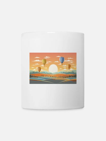 Montgolfières - Mug blanc - blanc