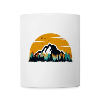 Sunset Mountain Forest - Mug - white - Front