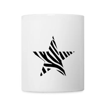 Zebra Stern star zebra - Tasse - Weiß - Vorne