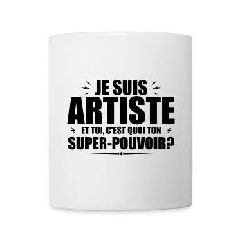 I am an Artist. What's your superpower? - Mug - white - Front