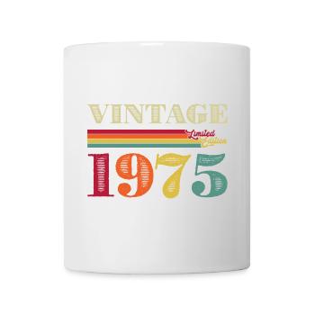 Vintage 1975 Retro Summer Tee - Mug - white - Front