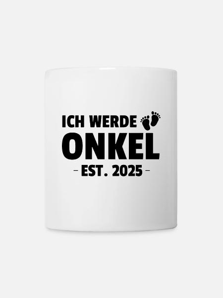 Ich Werde Onkel Est. 2025 - Tasse - Weiß