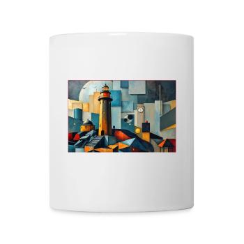 Leuchtturm der Zeit - Tasse - Weiß - Vorne