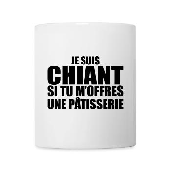 Homme qui adore : Pâtisserie. Design Drôle Humour - Mug blanc - blanc - Devant