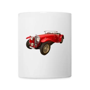 Historisches Auto - Tasse - Weiß - Vorne