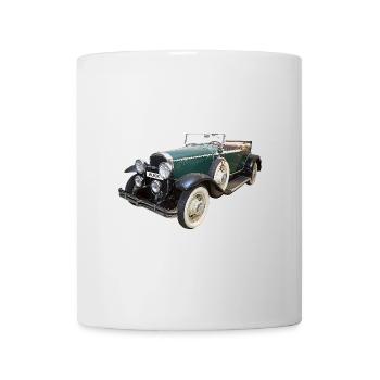 Historisches Auto - Tasse - Weiß - Vorne