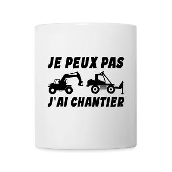 I can't I have site work - Mug - white - Front