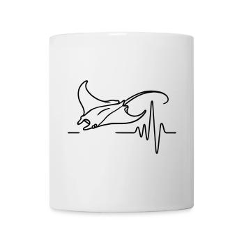 Manta Rochen – Herzschlag des Ozeans - Tasse - Weiß - Vorne