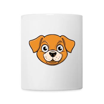 Cheerful image of a dog's head - Mug - white - Front