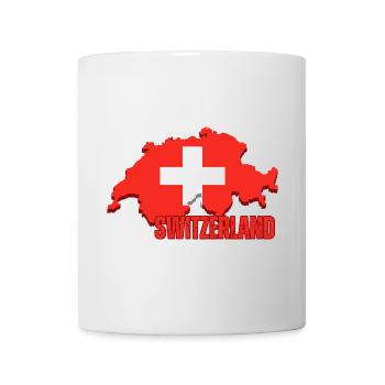 Schweizer Stolz, Flagge der Schweiz - Tasse - Weiß - Vorne