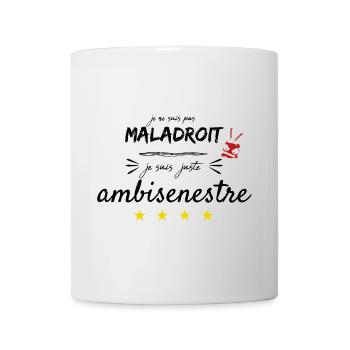 Je ne suis pas maladroit - Mug blanc - blanc - Devant