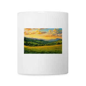 Nature Landscape Illustration Poster - Mug - white - Front