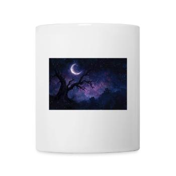 Night Landscape Illustration Poster - Mug - white - Front