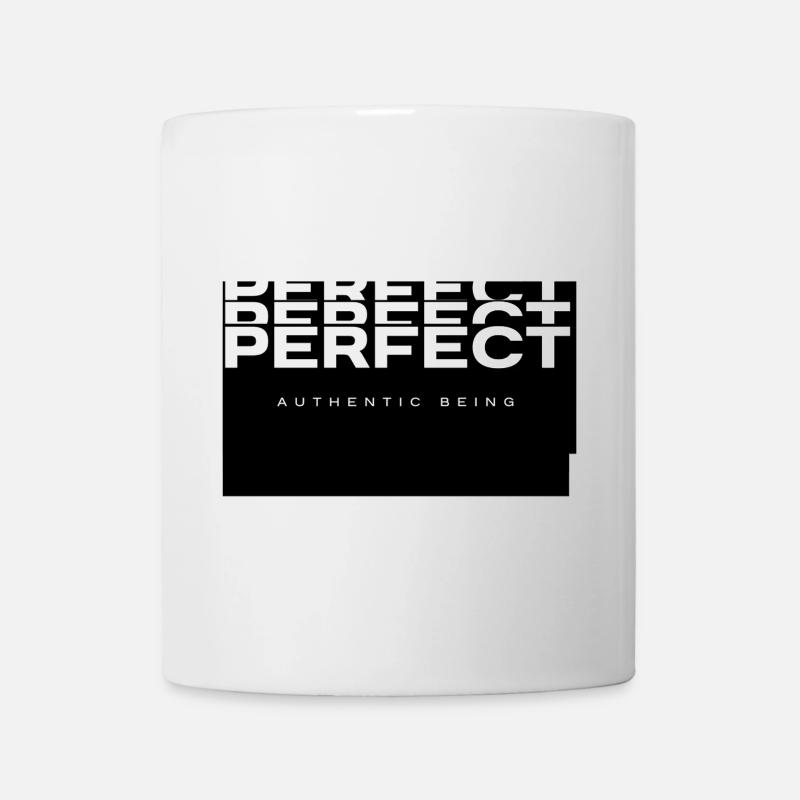 Perfect Identity Bold Typography - Mug - white