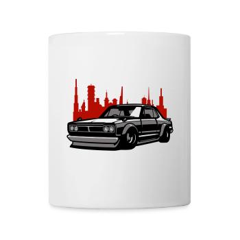 Lowrider Skyline Silhouette - Tasse - Weiß - Vorne